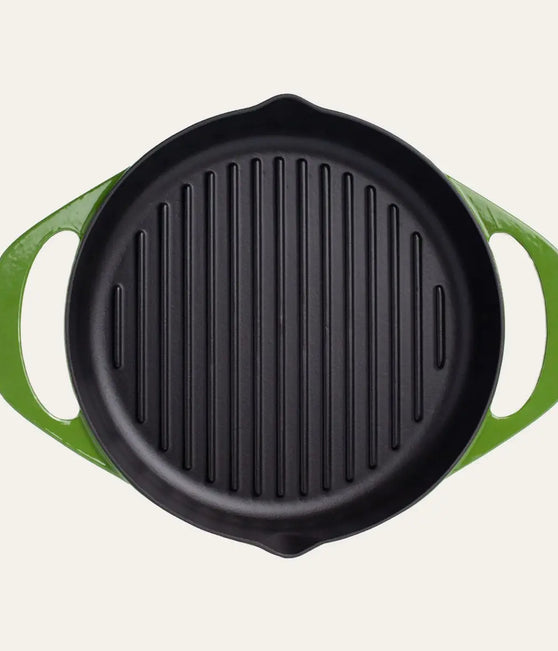 Forest Çift Kulplu Izgara Döküm Tava 30 cm Pot Art