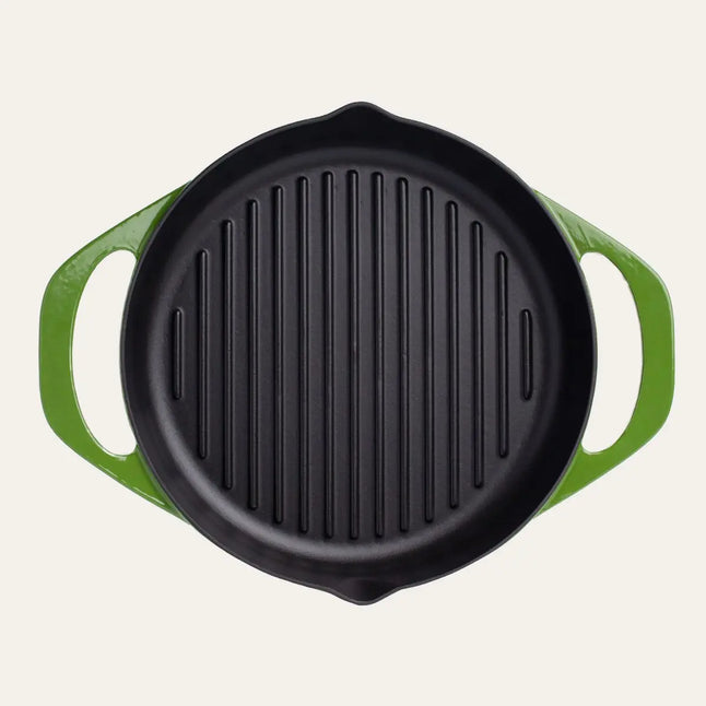 Forest Çift Kulplu Izgara Döküm Tava 30 cm Pot Art