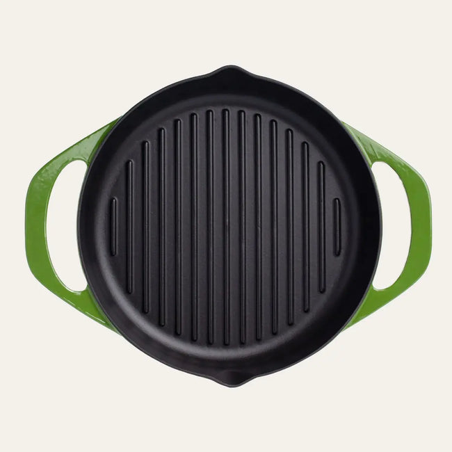 Forest Çift Kulplu Izgara Döküm Tava 30 cm Pot Art