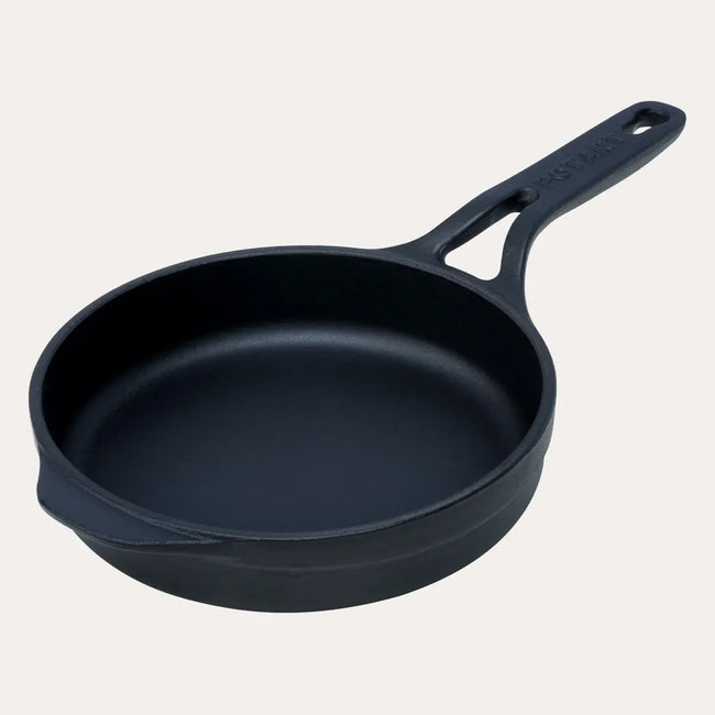 Mat Siyah Mini Döküm Tava 20 cm Pot Art