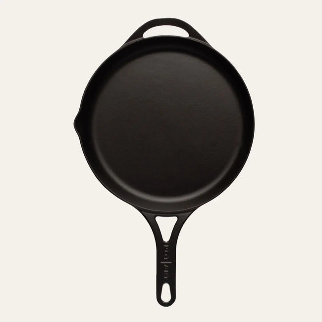 Mat Siyah Düz Döküm Tava 28 cm Pot Art